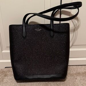 Kate Spade Black Sparkle Tote